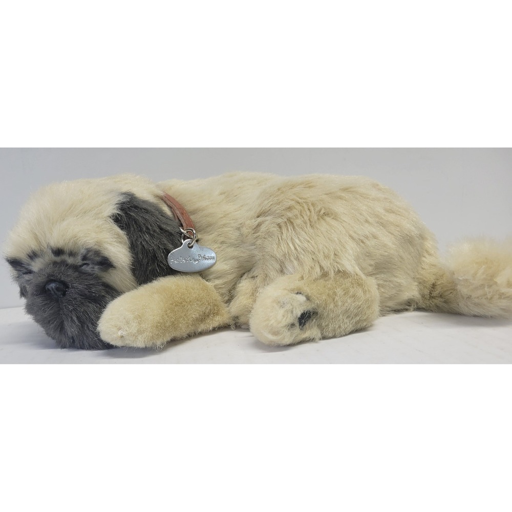 Perfect‎ Petzzz Pug Sleeping Dog Realistic Plush pug Collar not tested